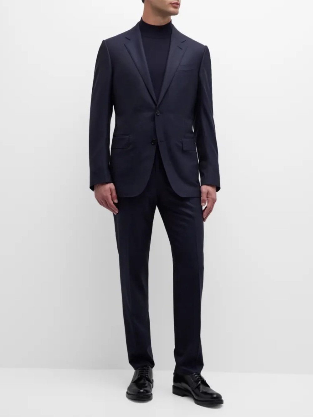 Ermenegildo Zegna Navy Blue Two-Piece Men's Suit - 15milmil15 Silk - 44R/54R IT